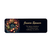 Frohes neues Jahr 2024 Rücksendeadresse für Orname (Vorne)