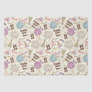 Frohes neues Jahr 2024 Seidenpapier