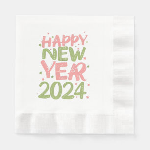 Frohes neues Jahr 2024 Serviette