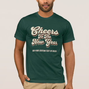 Frohes neues Jahr 2024 Silvester Vintage Retro T-Shirt