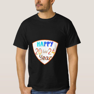 Frohes neues Jahr 2024 T - Shirt der Schwarzen Män