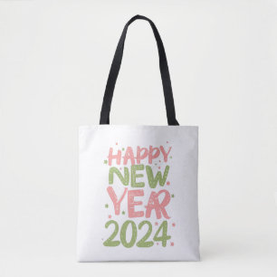 Frohes neues Jahr 2024 Tasche