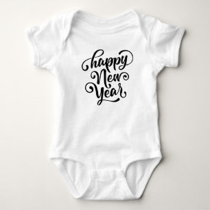 Frohes Neues Jahr 2025 Baby Strampler