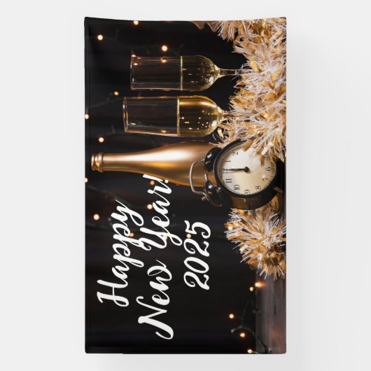 Frohes neues Jahr 2025 Banner (Vertikal)