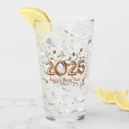 Frohes Neues Jahr 2025 - Celebration Design Glas