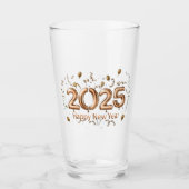 Frohes Neues Jahr 2025 - Celebration Design Glas (Vorderseite)