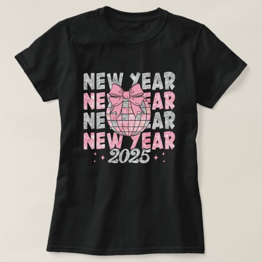 Frohes neues Jahr 2025 | Disco Ball New Year T - S T-Shirt (Design vorne)