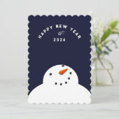 Frohes neues Jahr 2025 Feiertagskarte (Stehend Vorderseite)