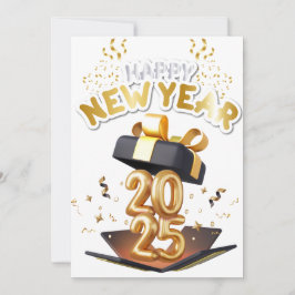 Frohes neues Jahr 2025 Feiertagskarte