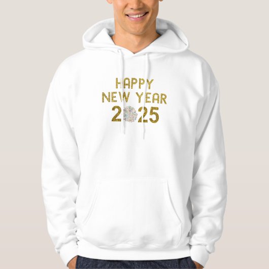 Frohes neues Jahr 2025 Hoodie (Vorderseite)
