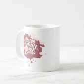 Frohes neues Jahr 2025 Kaffeepause Tasse (Vorderseite Links)