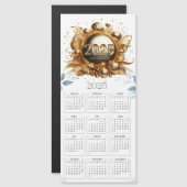 Frohes neues Jahr 2025 Magnetkalender Magnetkarte (Vorne/Hinten)