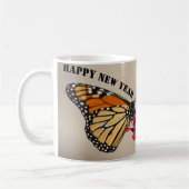 Frohes neues Jahr 2025 - natürliche Liebe Kaffeetasse (Links)