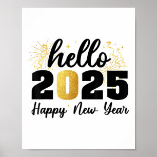 Frohes neues Jahr 2025 Party - Familie der Freunde Poster