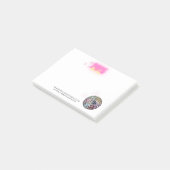 Frohes neues Jahr 2025 Post-it Klebezettel (angewinkelt)