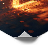 Frohes neues Jahr 2025 Poster (Ecke)