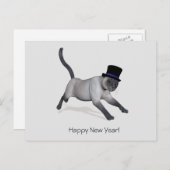 Frohes neues Jahr 2025 Postkarte (Vorne/Hinten)