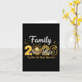 Frohes Neues Jahr 2025 Silvesterparty Countdown Karte (Gelbe Blume)