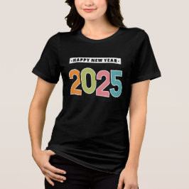 Frohes Neues Jahr 2025 Tri-Blend Shirt