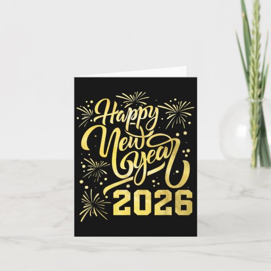 Frohes neues Jahr 2026 _2 Karte (Vorderseite)