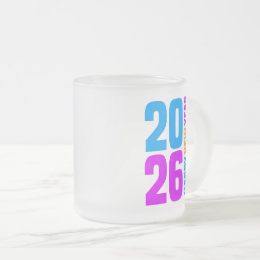 Frohes neues Jahr 2026-34568 Mattglastasse (VorderseiteRechts)