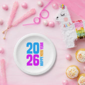 Frohes neues Jahr 2026-34568 Pappteller (Party)