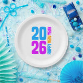 Frohes neues Jahr 2026-34568 Pappteller (Party)