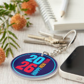 Frohes neues Jahr 2026-34568 Schlüsselanhänger (Vorderseite rechts)