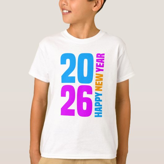 Frohes neues Jahr 2026-34568 T-Shirt (Vorderseite)