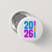 Frohes neues Jahr 2026-34568 T - Shirt Button (Vorne & Hinten)