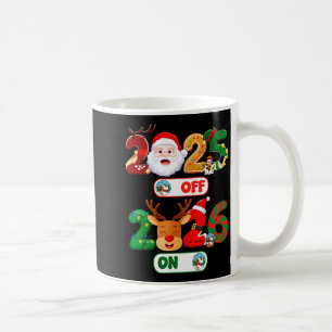 Frohes Neues Jahr 2026 Auf Wiedersehen 2025 Hallo  Kaffeetasse