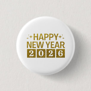 Frohes Neues Jahr 2026 Button