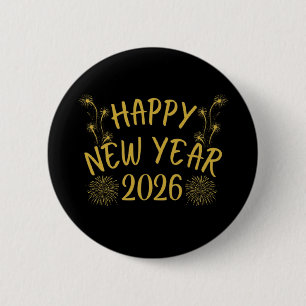 Frohes Neues Jahr 2026 Button