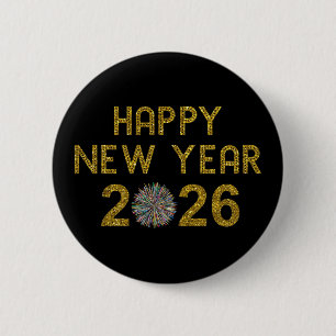 Frohes Neues Jahr 2026 Button
