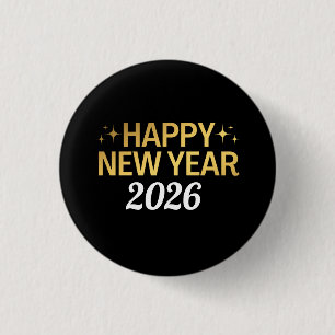 Frohes Neues Jahr 2026 Button