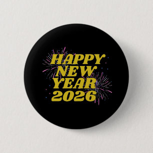 Frohes Neues Jahr 2026 Button