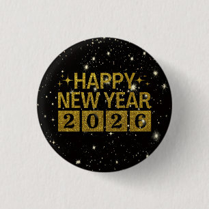 Frohes Neues Jahr 2026 Button
