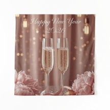 Frohes neues Jahr 2026 Champagner Glanz Banner