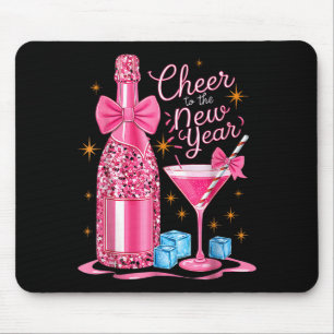 Frohes Neues Jahr 2026 Champagner Silvester Mousepad