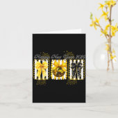 Frohes Neues Jahr 2026 Disco Ball Gold Coquette Sc Karte (Gelbe Blume)