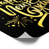 Frohes neues Jahr 2026 Feuerwerk Laden Poster (Ecke)