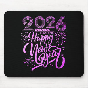 Frohes neues Jahr 2026 Feuerwerk Party Premium Mousepad