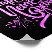 Frohes neues Jahr 2026 Feuerwerk Party Premium Poster (Ecke)