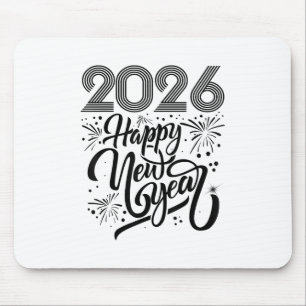 Frohes neues Jahr 2026 Feuerwerke _1 Mousepad