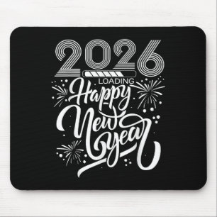 Frohes neues Jahr 2026 Feuerwerkskörper Laden neue Mousepad