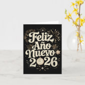 Frohes Neues Jahr 2026 Frohes Neues Jahr Spanisch  Karte (Gelbe Blume)