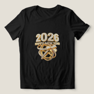 Frohes Neues Jahr 2026 Glitter-Shirt für Frauen Tri-Blend Shirt