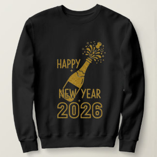 Frohes Neues Jahr 2026 Glitter Sweatshirts für Fra