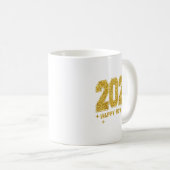 Frohes neues Jahr 2026 Gold Party Eve Family Weihn Kaffeetasse (VorderseiteRechts)