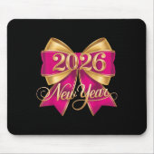 Frohes neues Jahr 2026 Gold Party Eve Family Weihn Mousepad (Vorne)